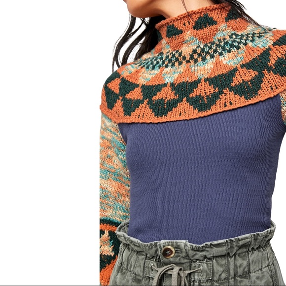 NWT Free People Swit The Small Stuff Pullover Knit - Picture 5 of 13